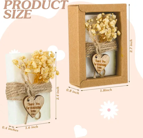 Miniatura 2 de Demissle 30 piezas de mini jabón perfumado, regalos de fiesta de baby shower, jabón de flores hecho a mano, recuerdos de fiesta para invitados