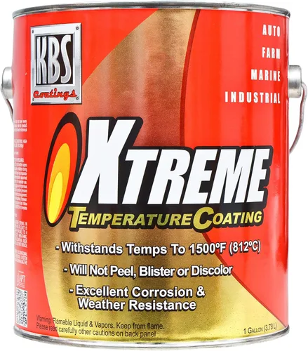 Miniatura 5 de KBS Coatings - Recubrimiento de temperatura Xtreme, color negro azabache , Acero inoxidable