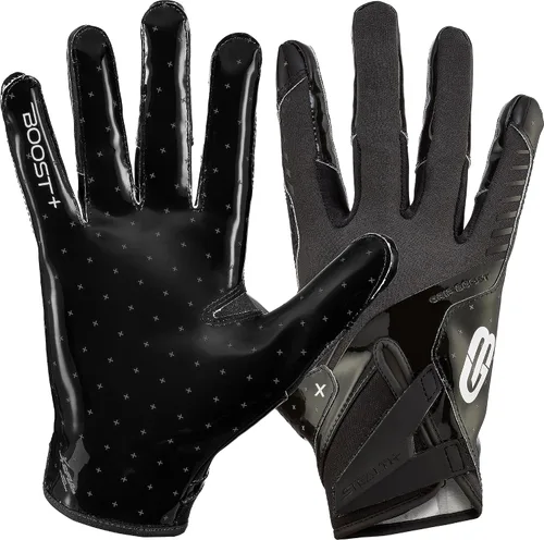 Miniatura 8 de Guantes de fútbol Grip Boost - Tecnología Stealth 6.0 Boost Plus adhesiva sólida - Guantes de fútbol para receptores amplios, tallas para hombres