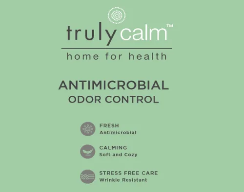 Miniatura 5 de Truly Calm - Juego de edredón de poliéster rubor de 3 piezas, tamaño matrimonial/queen, color sólido para hombres y mujeres, certificado Oeko-TEX