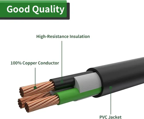 Miniatura 6 de RVGUARD Cable adaptador para soldador de 12 pulgadas, NEMA 14-50P a 6-50R, adaptador de soldador de 50 amperios, verde