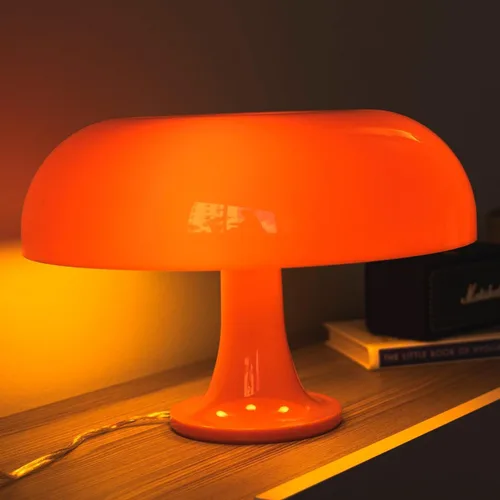 Miniatura 5 de Huga Collective Mandarin Dream - Lámpara de mesa regulable Lámpara de mesa de hongos retro vintage para iluminación ambiental