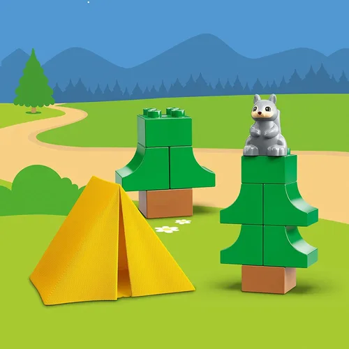 Miniatura 6 de LEGO DUPLO Town Family Camping Van Adventure 10946 Juguete de construcción, juego y aprendizaje de camping para niños pequeños y niños; nuevo 2021