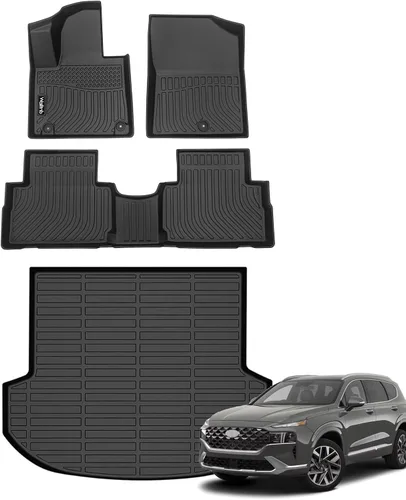 Miniatura 42 de Tapetes de piso para todo clima y forro de carga con respaldo para Chevrolet Suburban de 7 asientos 2021-2025 / GMC Yukon XL de 7 asientos
