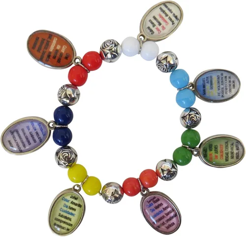 Miniatura 2 de Pulsera con siete Arcángeles Medallas Ángeles Pulsera de los siete Arcángeles