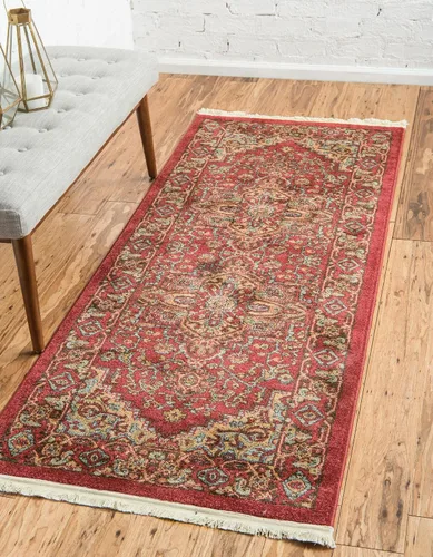 Miniatura 15 de Unique Loom Sahand Collection - Alfombra de área Ardashir (2' 2" x 3' 1", rectangular, rojo/azul claro)