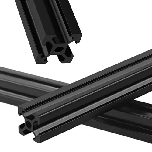 Miniatura 2 de 4 piezas de 11.811 in ranura en V 2020 perfil de extrusión de aluminio extruido estándar europeo anodizado para impresora 3D y CNC DIY