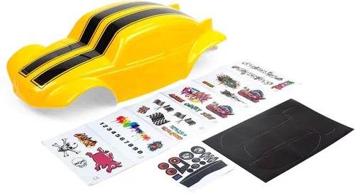 Miniatura 2 de SummitLink Cuerpo personalizado compatible con escala 1/10 1/8 RC coche o camión (camión no incluido) (abejorro amarillo)