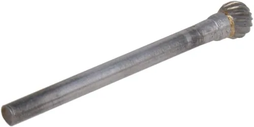 Miniatura 12 de Utoolmart Limas rotativas de carburo de tungsteno de 0.118 in, vástago de 0.118 in, herramienta de rebabas rotativas de forma cilíndrica dentada