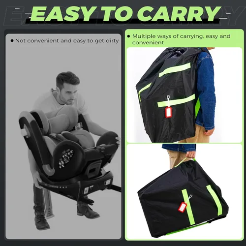 Miniatura 5 de Zihvfzu Bolsa de viaje impermeable para asiento de automóvil, adecuada para avión y viajes aéreos, diseño de mochila acolchada duradera, adecuada