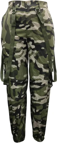 Miniatura 4 de Famnbro Camo Cargo Pants for Women, Army Fatigue Camouflage Slim Fit Jogger Sweatpants