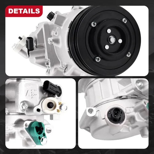 Miniatura 5 de Compresor de aire acondicionado de CA compatible con Camry 2012 2013 2014 2015 2016 2017, RAV4 2009 2010 2011 2012 precargado con aceite de compresor