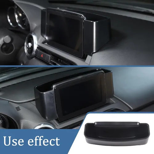 Miniatura 2 de HAPPYHORSE Caja de almacenamiento para consola central compatible con Mazda MX-5 2016-2023, organizador de bandeja de almacenamiento trasera