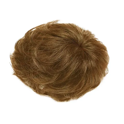 Miniatura 3 de Peluca de repuesto para cabello rizado, peluca de cabello humano corto con clip, pieza de cabello ondulado para mujeres con pérdida de cabello