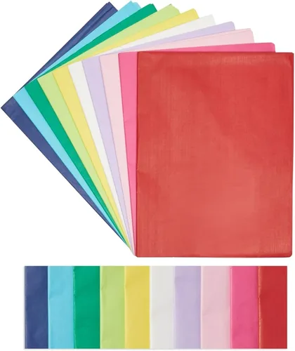 Miniatura 9 de Papel de seda colorido para bolsas de regalo y envoltura, 120 hojas, hojas de papel de regalo para regalos y suministros