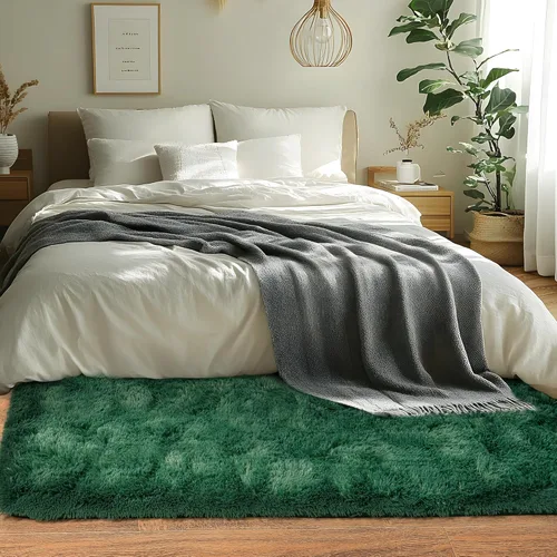 Miniatura 2 de Alfombras de Pasillo para Dormitorio 2x6 pies Alfombras de Pasillo para Pasillos Antideslizantes Suaves de Pelo Largo Alfombra de Cabecera, Alfombra