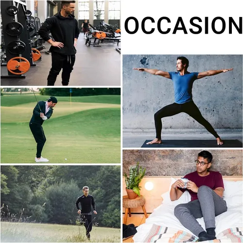 Miniatura 6 de Galaxy by Harvic Pantalones deportivos de vellón ajustados para hombre