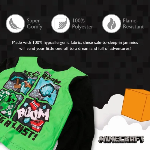 Miniatura 3 de Minecraft boys Boys Big Pajama Set