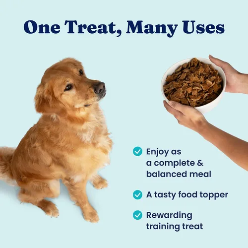 Miniatura 5 de Solid Gold Complementos de Comida para Perros Secada al Aire para Alimentos Secos – Golosinas saludables para perros con carne de res real