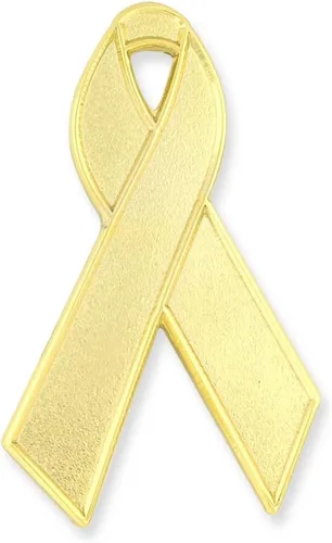 Miniatura 35 de PinMart Awareness - Pin de solapa esmaltado – Pin de cinta chapado en níquel y oro – Cinta de prevención y conciencia – Broche de joyería con parte