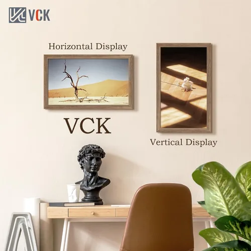 Miniatura 160 de VCK Marcos para póster de madera maciza de 22.375 x 34 pulgadas, marco de fotos A1 negro con montaje en pared, paquete de 3