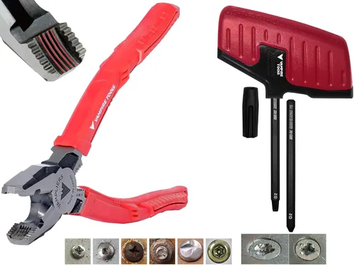 Miniatura 9 de VAMPLIERS Alicates de corte lateral de 9" para operarios con crimpador. Fabricados en Japón. Diseño de alto apalancamiento y resistencia