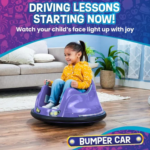 Miniatura 2 de Flybar FunPark coche chocón 6V para niños pequeños, coche chocón para niños, juguetes eléctricos para montar para niños pequeños, coche chocón