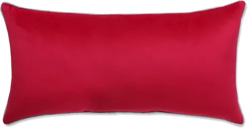 Miniatura 2 de Pillow Perfect Funda de almohada lumbar para interiores, 18.5 x 11.5 pulgadas, color rojo
