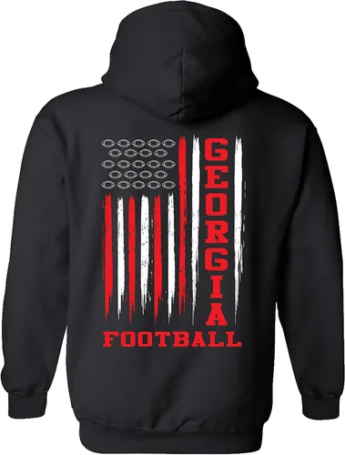 Miniatura 16 de Sudadera con capucha unisex de la bandera americana del color del equipo de fútbol