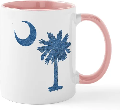 Miniatura 14 de CafePress Taza de café de cerámica de 11 oz (11.0 fl oz) de la bandera de Carolina del Sur Taza con la bandera de Carolina del Sur