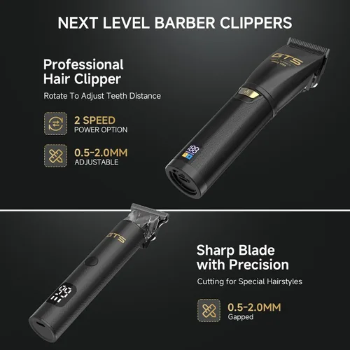 Miniatura 2 de GTSPRO - Cortadora de pelo profesional para hombres, cortadora inalámbrica para cortar cabello, kit de cortapelos para hombre y peluquero