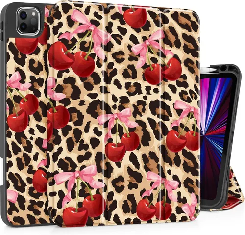 Miniatura 11 de May Chen Funda para iPad Pro de 11 pulgadas (4ª, 3ª, 2ª y 1ª generación) 2022 2021 2020 2018, soporte triple + soporte para lápiz + encendido