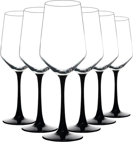 Miniatura 10 de YANGNAY Copas de vino (juego de 12, 13 onzas), copas de vino transparentes para vino tinto o blanco, borde liso, aptas para lavavajillas