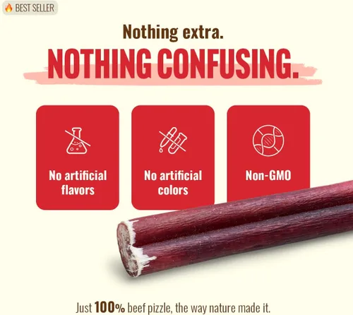 Miniatura 4 de Natural Farm Bully Sticks, sin olor, (6 pulgadas, 12 onzas), empaquetados por peso, masticables 100% de pene de toro, alimentados con pasto