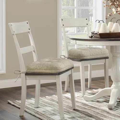 Miniatura 7 de Shinnwa Juego de 2 cojines para silla de comedor, cojines para silla de cocina de espuma viscoelástica de doble capa, almohadillas de asiento