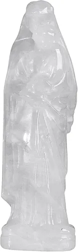 Miniatura 10 de mookaitedecor Estatua decorativa de la Virgen María de cristal de obsidiana negra para religiosa y decoración del hogar, 3.465-3.622 in