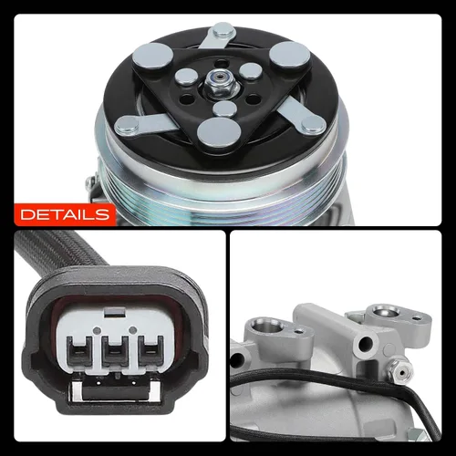 Miniatura 9 de A-Premium Compresor de aire acondicionado con embrague compatible con Honda Fit 1.5L 2009-2013
