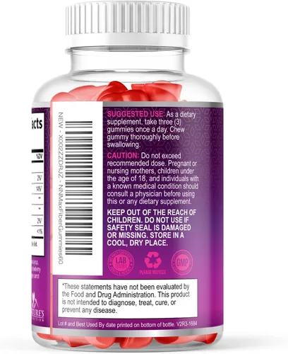 Miniatura 9 de Gomitas de fibra para adultos – Fibra soluble 0.14 oz por porción – Suplemento de fibra prebiótica a base de plantas para salud digestiva, salud