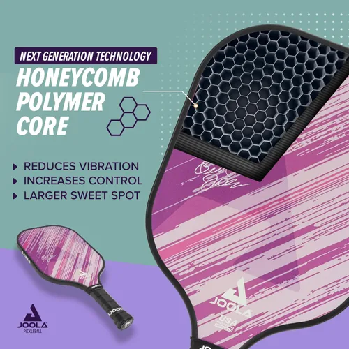 Miniatura 3 de JOOLA Pickleball Paddle Journey and Seneca – Select Fiberglass or Carbon Fiber Surface – Lightweight Paddles – Control & Power Rackets for Beginners