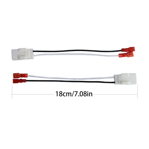 Miniatura 2 de HSTECH 72-6514 2 pares (paquete de 4) arnés de cableado de cable de cable para vehículos Chrysler Dodge Altavoces, adaptador de conector de enchufe