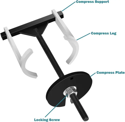Miniatura 5 de Goplus Compresor de resorte de transmisión, kit de herramientas de extracción/instalación del embrague de transmisión automática, compresor