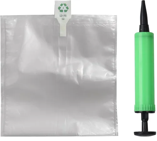 Miniatura 24 de Miupoo Bolsas de aire de embalaje, bolsa protectora de embalaje de aire inflable de plástico transparente con cojín de bomba gratis, bolsa