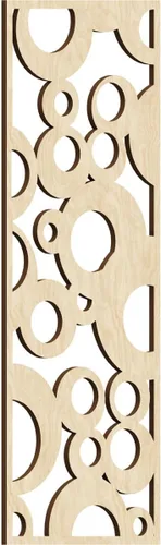 Miniatura 92 de Farwell Paneles de pared decorativos de madera con calado, 13 3/8 pulgadas de ancho x 34 3/8 pulgadas de alto x 1/4 de alto, roble rojo rojo
