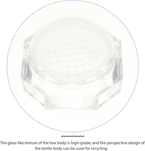 Miniatura 6 de EXCEART Caja de polvo de 4 piezas de polvo cosmético Contenedor de polvo de cuerpo vacío Envase de polvo de maquillaje Puff después de baño Puff
