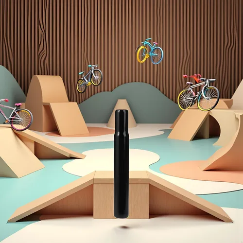 Miniatura 4 de Poste de asiento de bicicleta negro acero 1.000 in para tubo niños bicicleta silla piezas niños bicicleta asiento sillones, 25.4 pulgadas