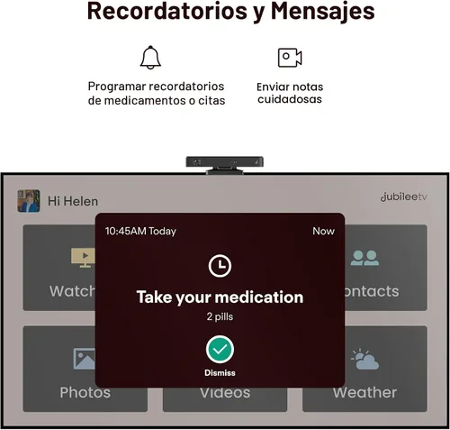Miniatura 5 de Sistema de cuidado remoto JubileeTV para personas mayores: mantente conectado a través de su televisor Controla la TV de forma remota desde tu