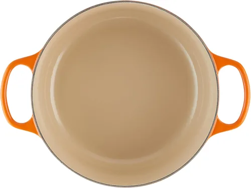 Miniatura 3 de Le Creuset Horno holandés redondo Signature de hierro fundido esmaltado, 5.5 cuartos de galón., Llama