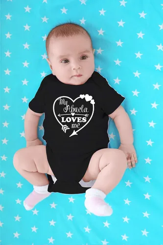 Miniatura 9 de CBTwear My Abuela Loves Me – Ropa de bebé – Divertido traje de bebé para recién nacido para niños y niñas