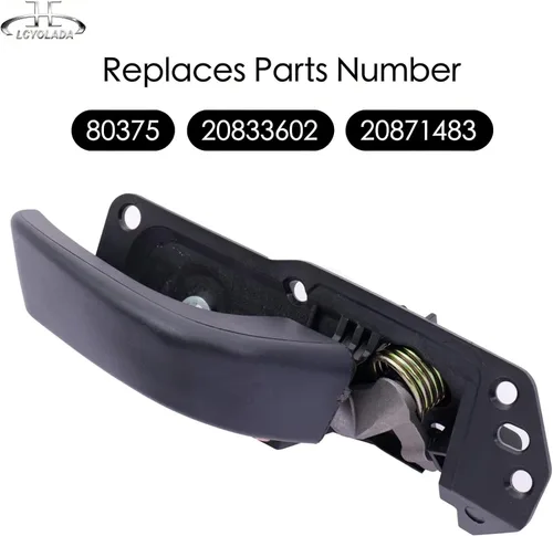 Miniatura 4 de Manija de puerta interior delantera derecha compatible con modelos Chevy Silverado Avalanche Suburban Tahoe Escalade Sierra 2007-2014, reemplaza OE#