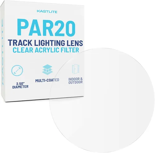 Miniatura 18 de KastLite Filtro de Cabeza de Luz de Riel de Halo Ámbar – Lente de Bombilla Acrílica MR11 WAC – Cubierta de Repuesto para Accesorios de Techo, Focos